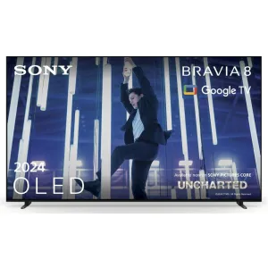 Sony K55XR80PU 55" 4K OLED Smart TV, 4K Ultra HD, Black, F Rated