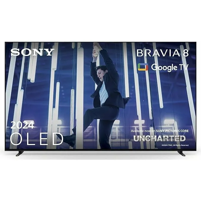 Sony K65XR80U BRAVIA 8 65" 4K OLED Smart TV, 4K Ultra HD, Black, G Rated