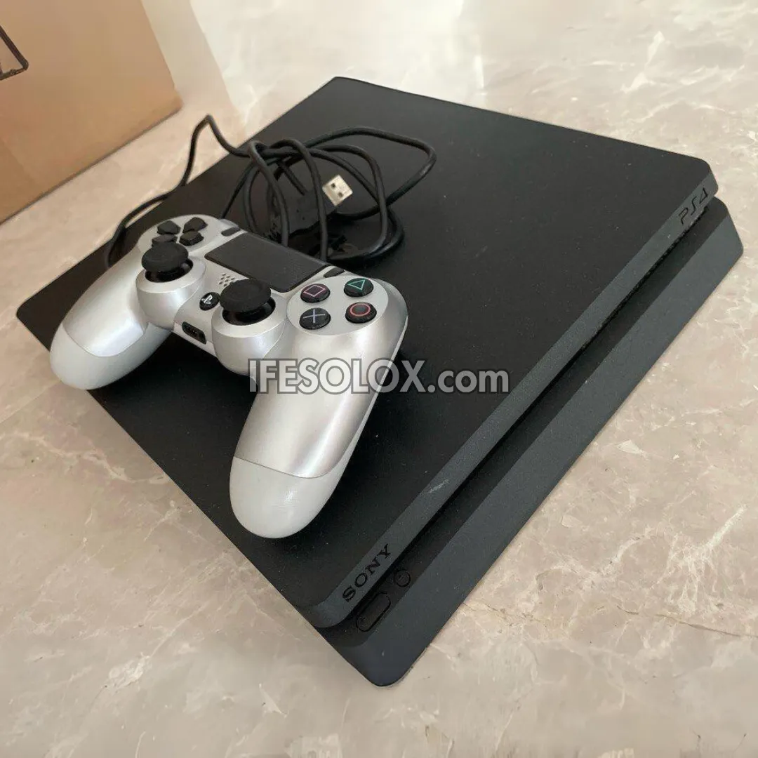 Sony Playstation 4 (PS4) Slim 1TB Game Console with 1 DUALSHOCK 4 Controller - Foreign Used