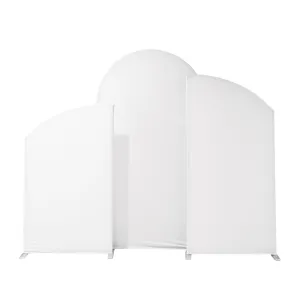 Spandex Arch Covers for Heavy Duty Chiara Frame Backdrop 3pc/set - White