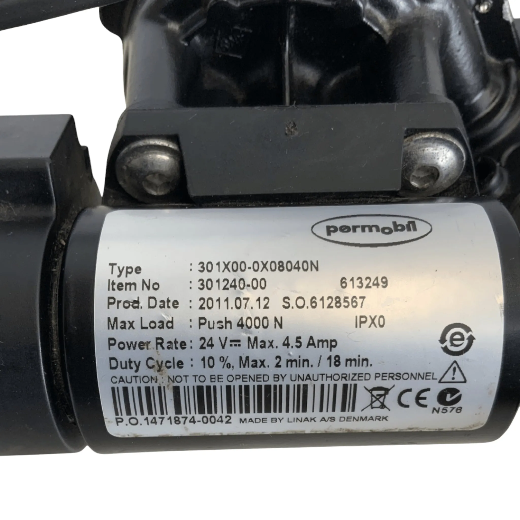 Tilt Actuator for Permobil Power Wheelchairs | Linak | 1825405