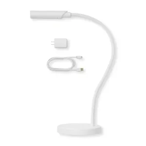 UberLight Flex Led Task Light, USB with Base, White