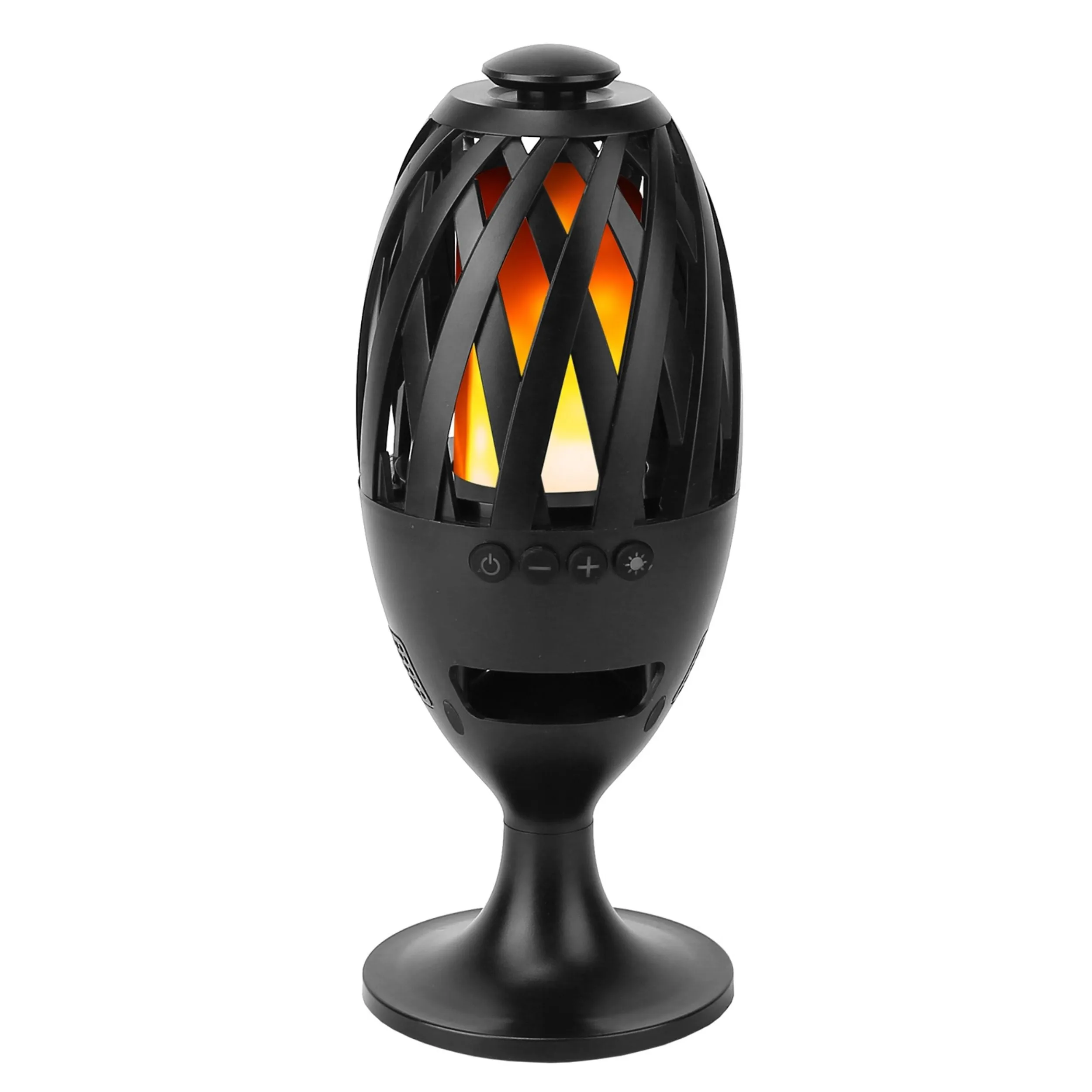 Waterproof LED Flame Speakers - Stereo Bass, Wireless, Outdoor Light-Up, Atmosphere LED Flickers, Patio Stake